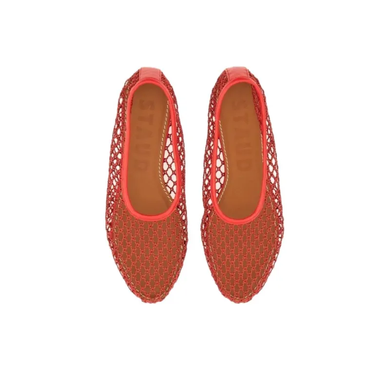 Staud Casual Single Shoes Women's Red-4