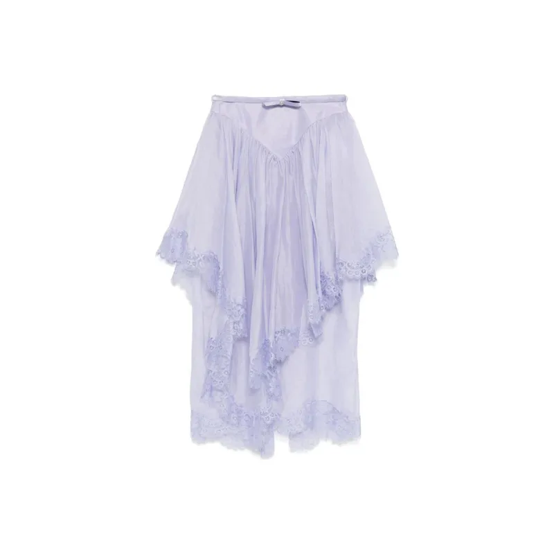 Zimmermann Crush Lace Midi Skirt-0
