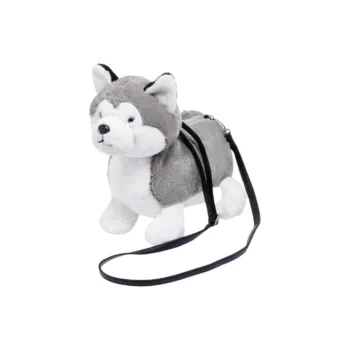 The Green Party Polyester Shoulder Bag, Crossbody Bag Women's Beagle Brown/Poodle White/Husky Gray