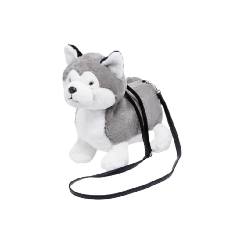 The Green Party Polyester Shoulder Bag, Crossbody Bag Women's Beagle Brown/Poodle White/Husky Gray-4