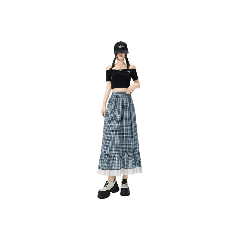JEANSWEST Casual Long Skirt Women's-6