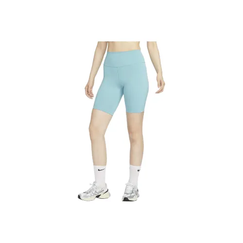 Nike One Cycling Pants Women's Denim Blue Green