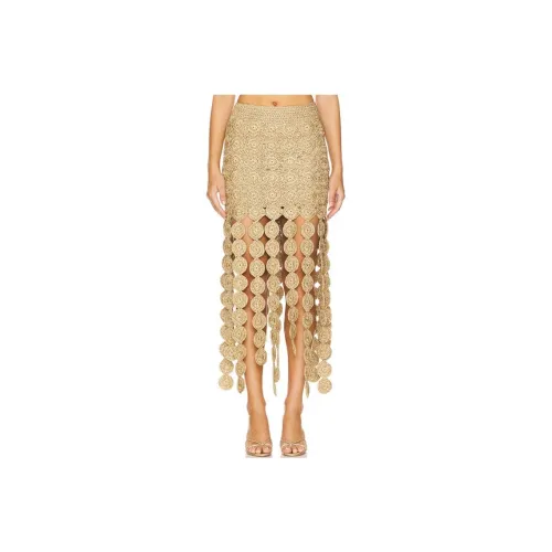 SIMON MILLER Casual Long Skirts Women's Gold