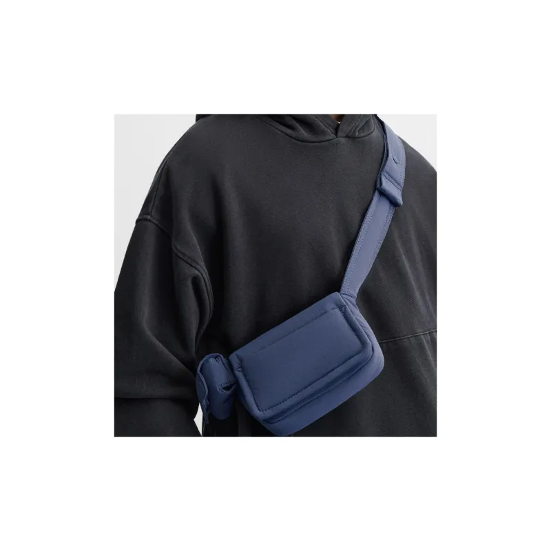 ZARA Nylon Shoulder Bag, Crossbody Bag Men's Blue-4