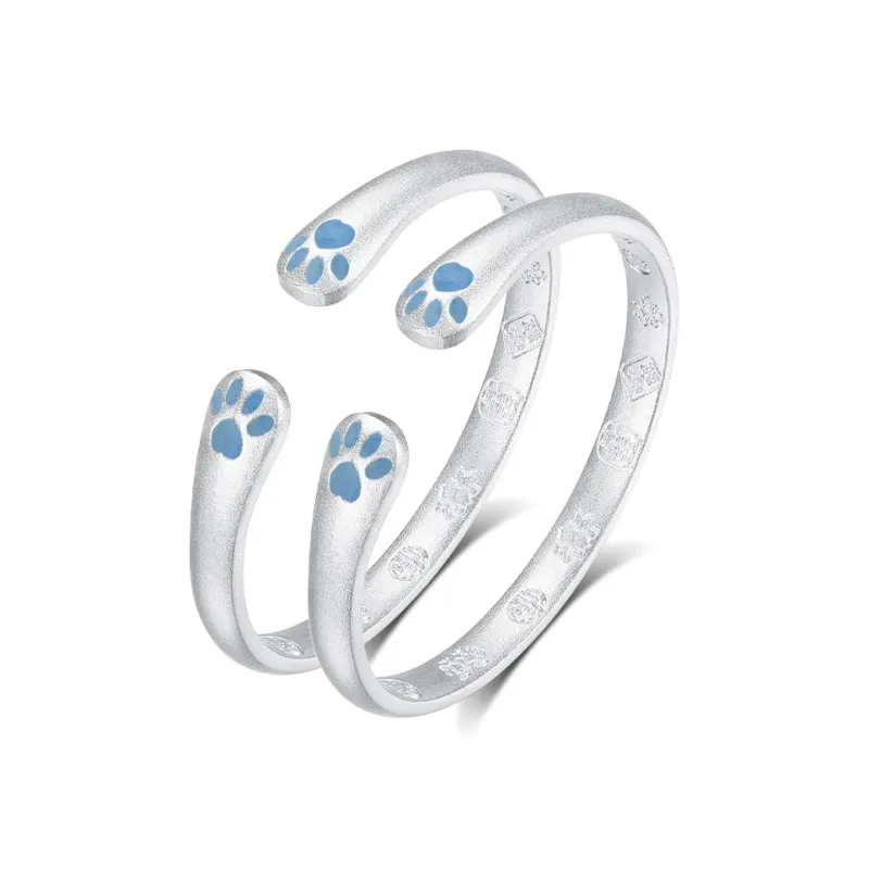 AFN 999 Fine Silver Bangles Kids'-5