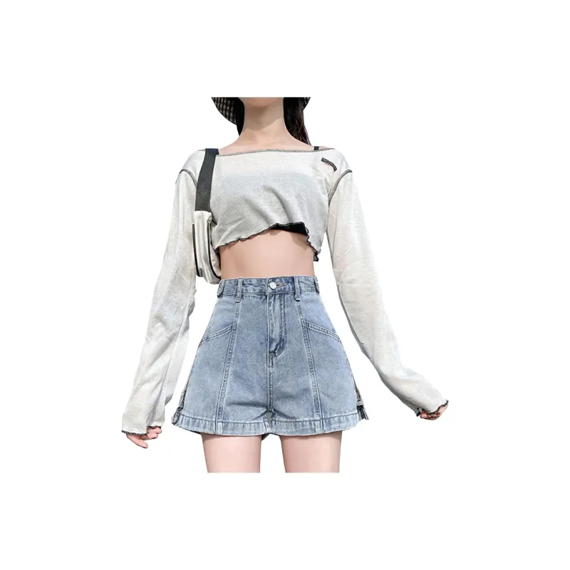 Mm Denim Shorts Women's-0