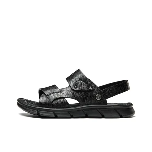 AOKANG Beach Sandals Men's Black