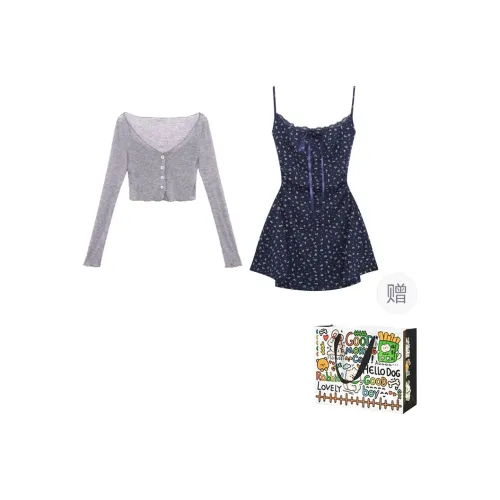 Dippanis Two Piece Skirt Sets Women's