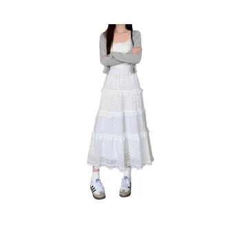 ROBINHOOD Casual Long Skirts Women's White