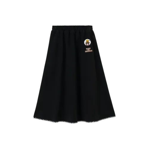 B.Duck Casual Long Skirts Women's Black
