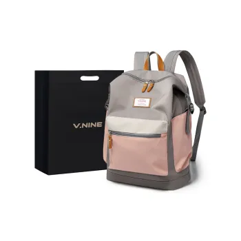 V.NINE Polyamide Laptop Bag Graduation Travel Backpack Large Size Unisex Multicolor