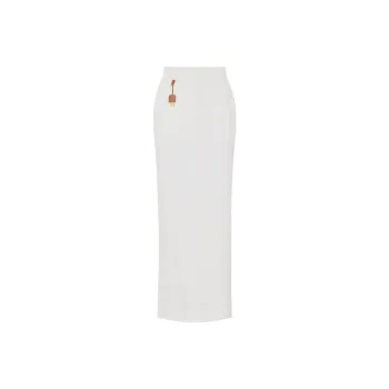 Elisabetta Franchi Gabardine Midi Skirt