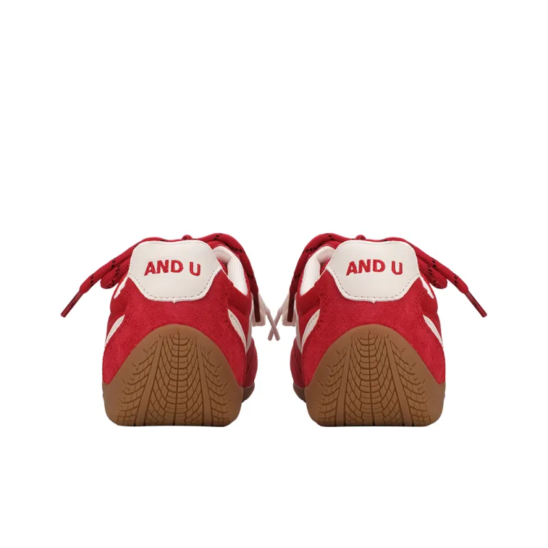 AND U Cushioning Abrasion Resistant Breathable Slip Resistant Low Top Double Lace Up Skateboard Shoes Unisex-23