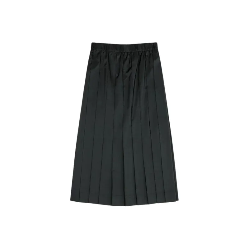 SIMONE ROCHA Pleated Elasticated Waist Kilt Skirt 'Black'-0