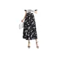 Black with White Floral