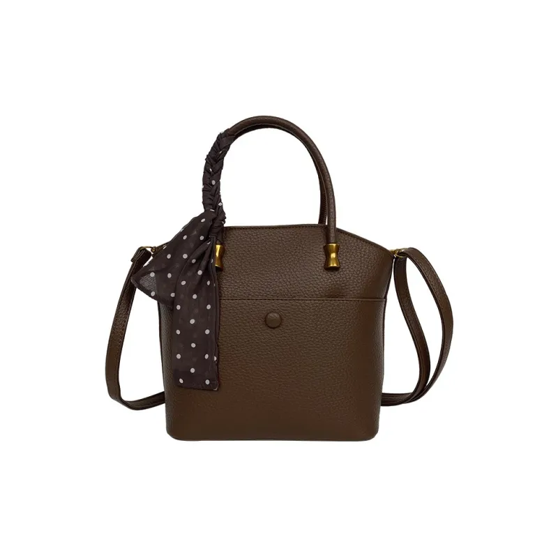RIVMIND PU Handbag Regular Women's White/Black/Khaki/Coffee/Brown-12