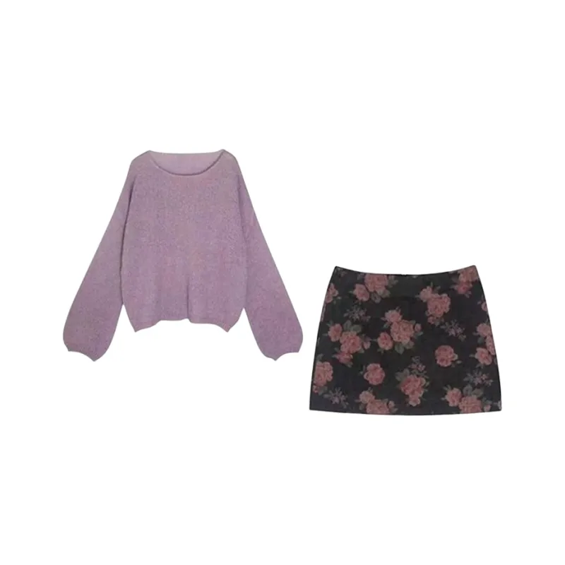 JOSR Two Piece Skirt Sets Women's-0