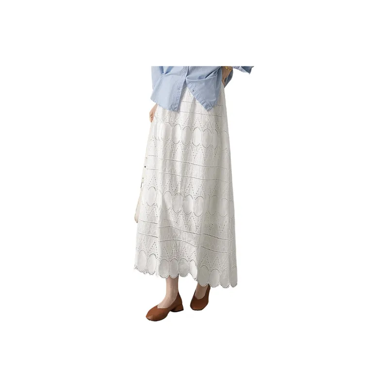 Cypress House Casual Long Skirts Women's White-0