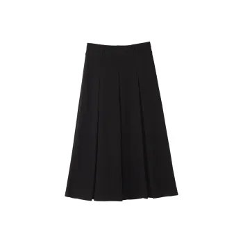 HIPPIEMISS Casual Long Skirts Women's Black