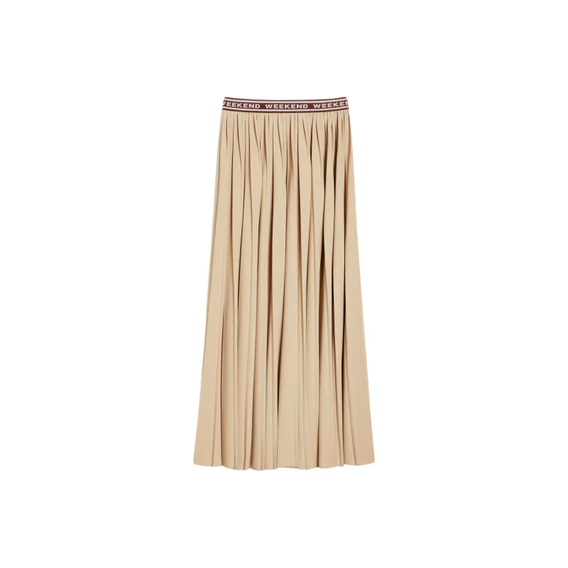 WEEKEND MaxMara Bleu Pleated Skirt-0