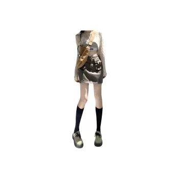 ZNZX Cargo Short Skirts Women's Army Green