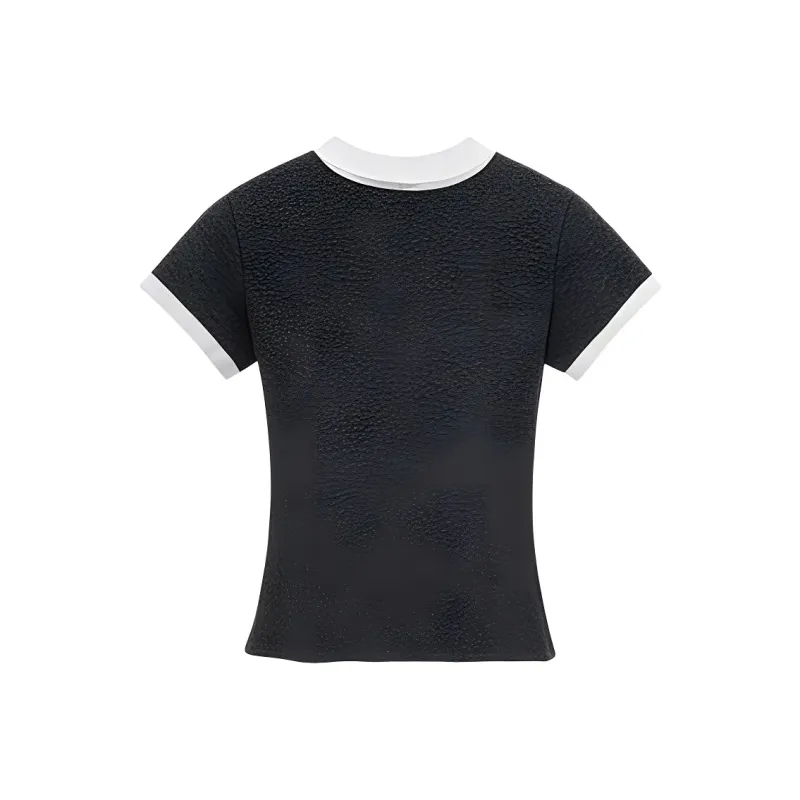 DOKZB T Shirts Women's Dark Gray-1