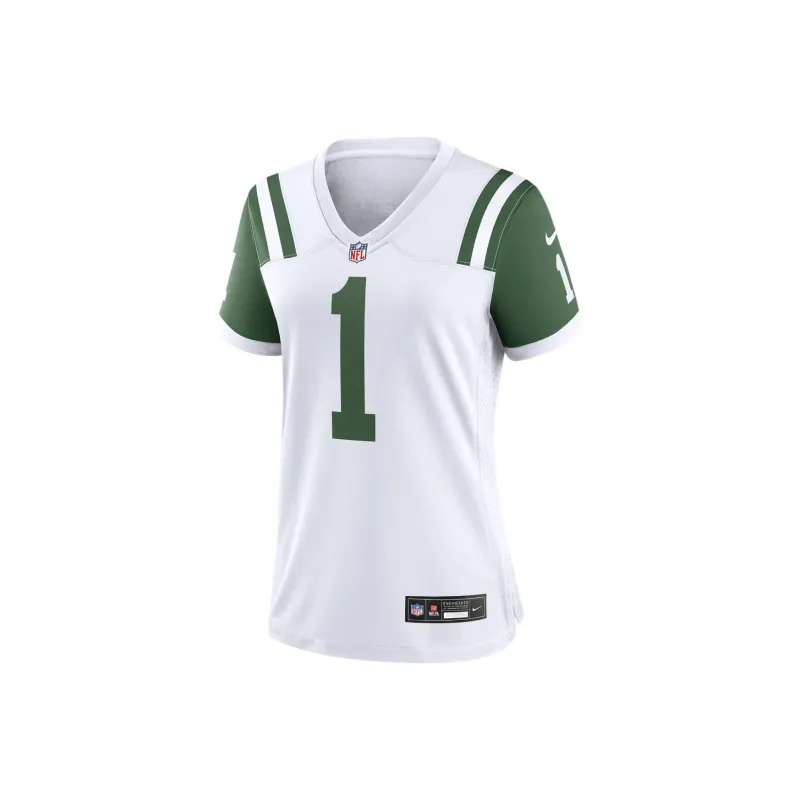Nike Sauce Gardner New York Jets Soccer Jerseys Women's White-0