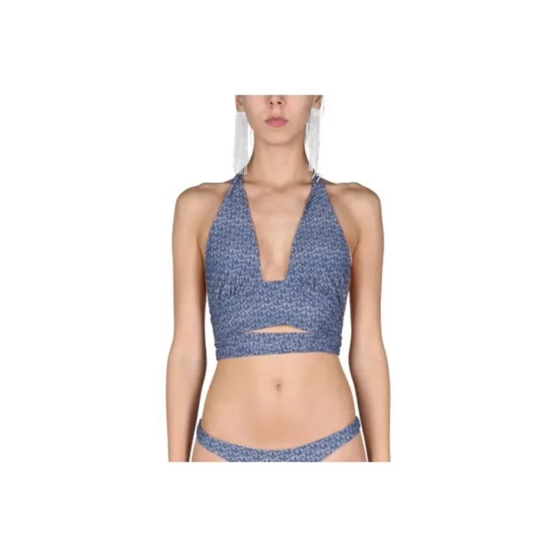 Magda Butrym Monogram Bikini Top-0