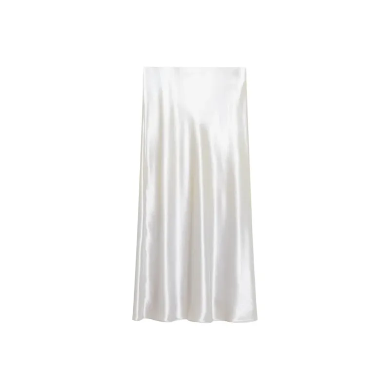 Patrizia Pepe Satined Midi Skirt-0