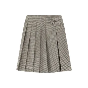 WE11DONE Check print Skirt