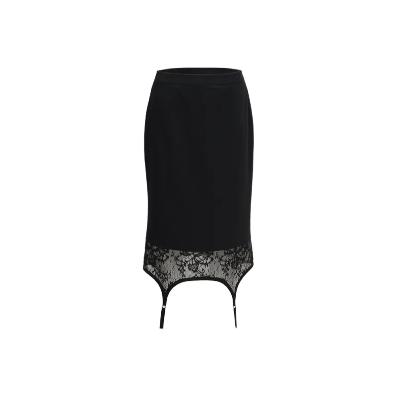 AS DALIO Casual Long Skirt Women's Black-0