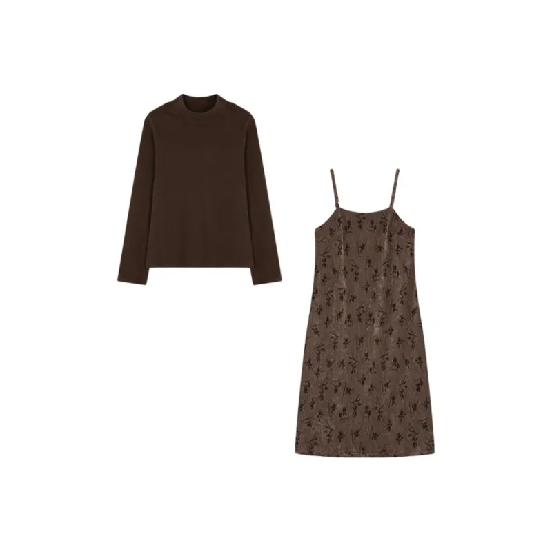 XWI Skirt Set Women's Dark Coffee-0