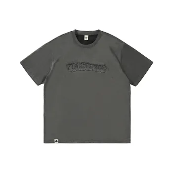 714STREET Letter Luxury Streetwear Crew Neck Skin Friendly Wrinkle Resistant Short Sleeved T Shirts Unisex