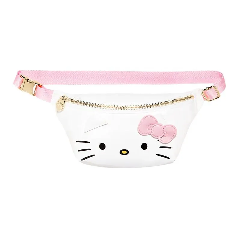 Sanrio Stoney Clover Lane Collaboration Hello Kitty Nylon Fanny Pack Women's White-0
