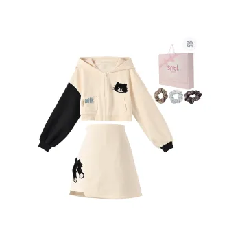 SNBL Two Piece Skirt Sets Women's Sweatshirt+Skirt
