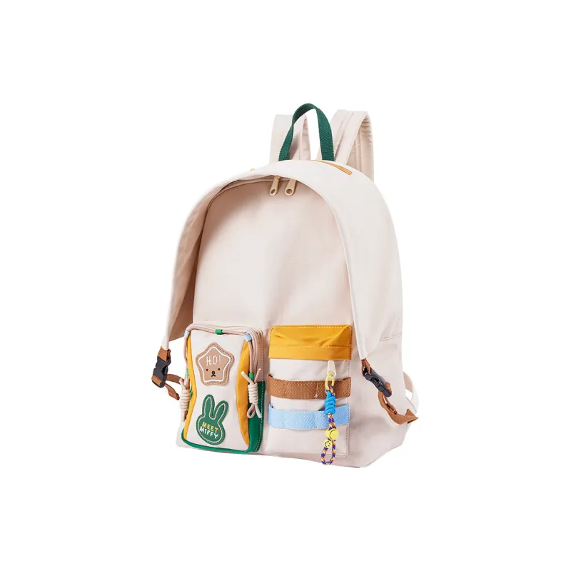 Miffy Fabric Backpack Women's Blue Yellow/Khaki-6