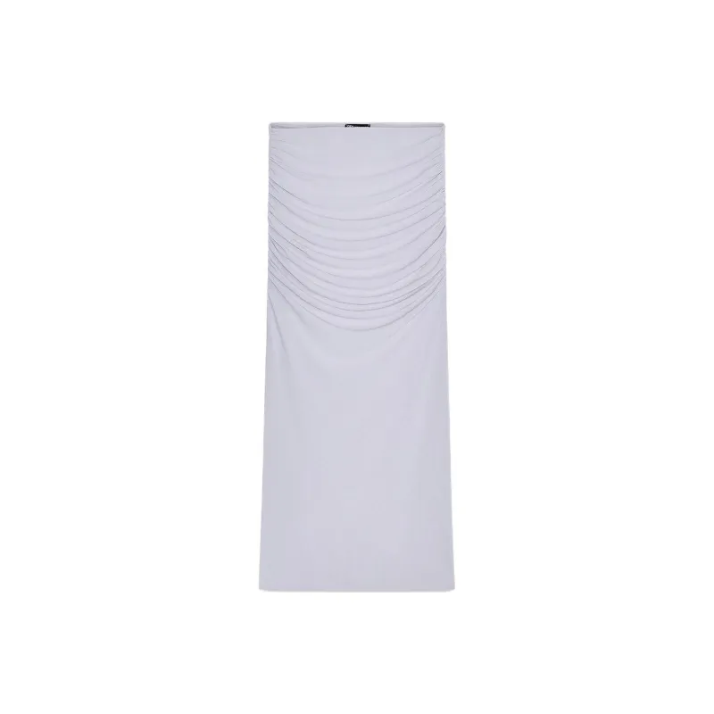 ZARA Casual Long Skirt Women's Blue/Gray-0