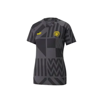 PUMA Manchester CityFootball FW24 DRYCELL Soccer Jerseys Women's Black/Spectrum Yellow