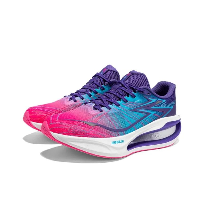361° Type Abrasion Resistant Cushioning Height Increasing Low Top Casual Running Shoes Men's Pink Purple Blue-3