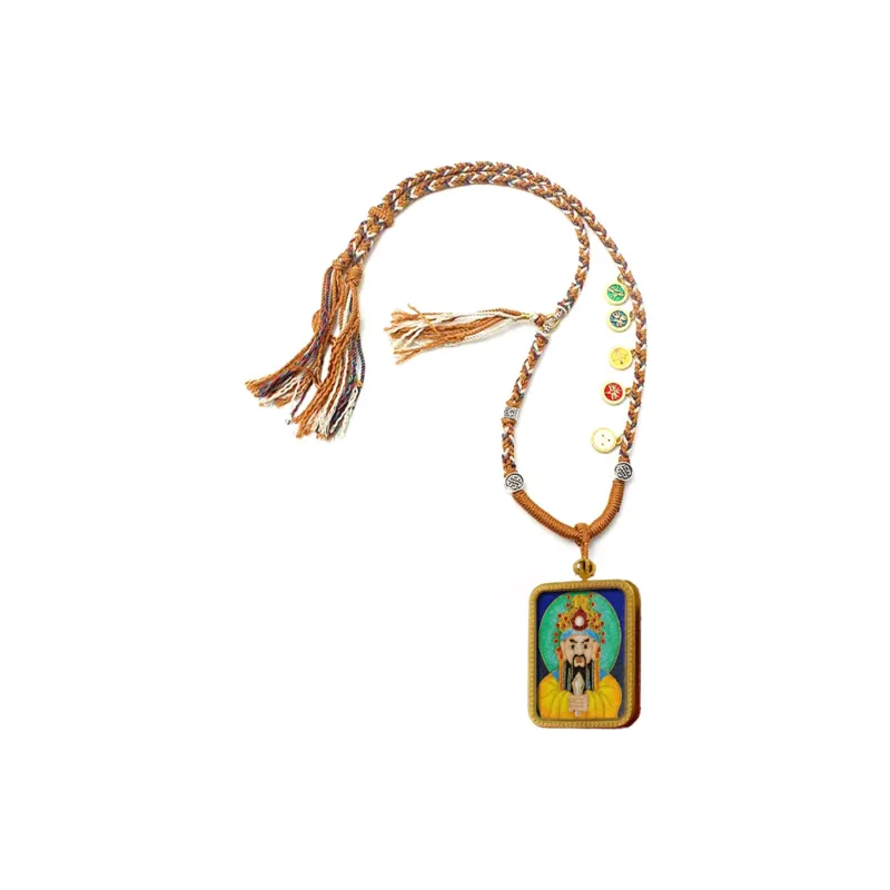 Jade Linmen Alloy Necklaces Unisex-0