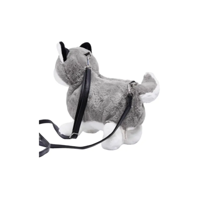 The Green Party Polyester Shoulder Bag, Crossbody Bag Women's Beagle Brown/Poodle White/Husky Gray-6