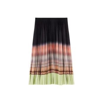 Paul Smith Gradient Signature Stripe Pleated Skirt