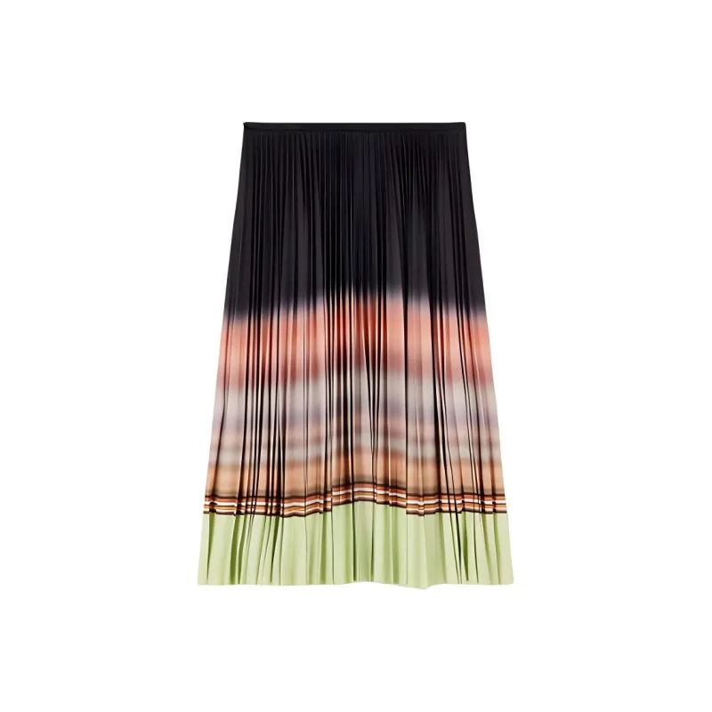 Paul Smith Gradient Signature Stripe Pleated Skirt-0