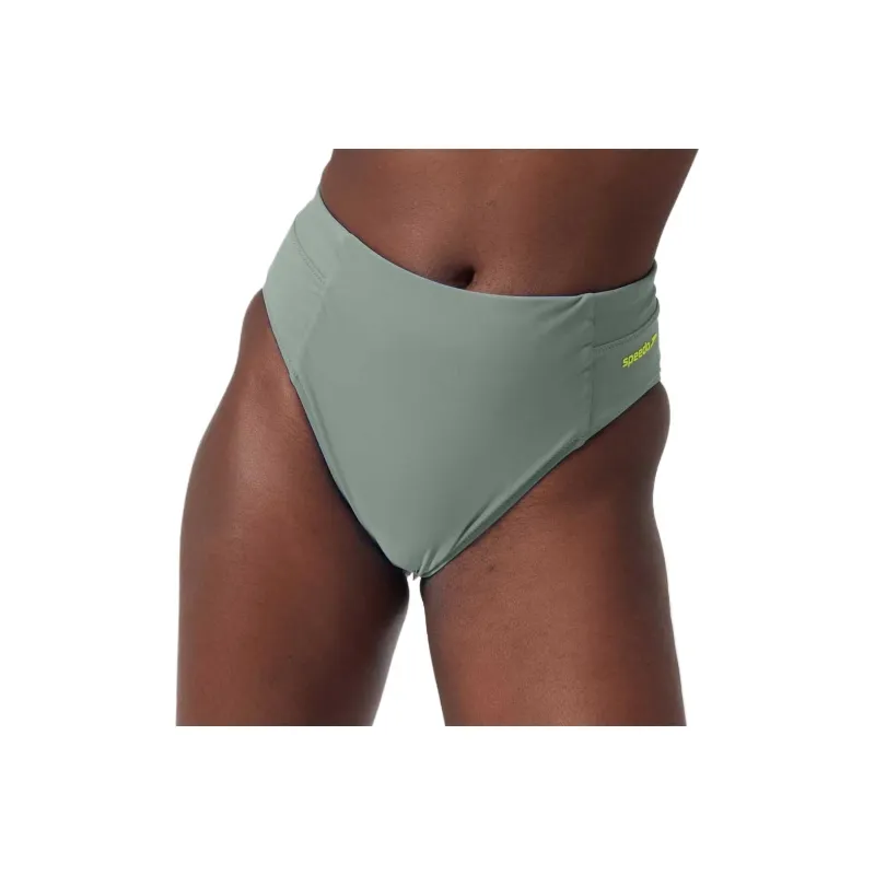 Speedo Solid Hi Waist Bottom Swimming Shorts Women's-6