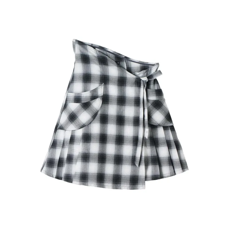 Safarispot COTTAGE FLANNEL WRAP SKIRT Casual Long Skirts Women's BLACK/Black-0