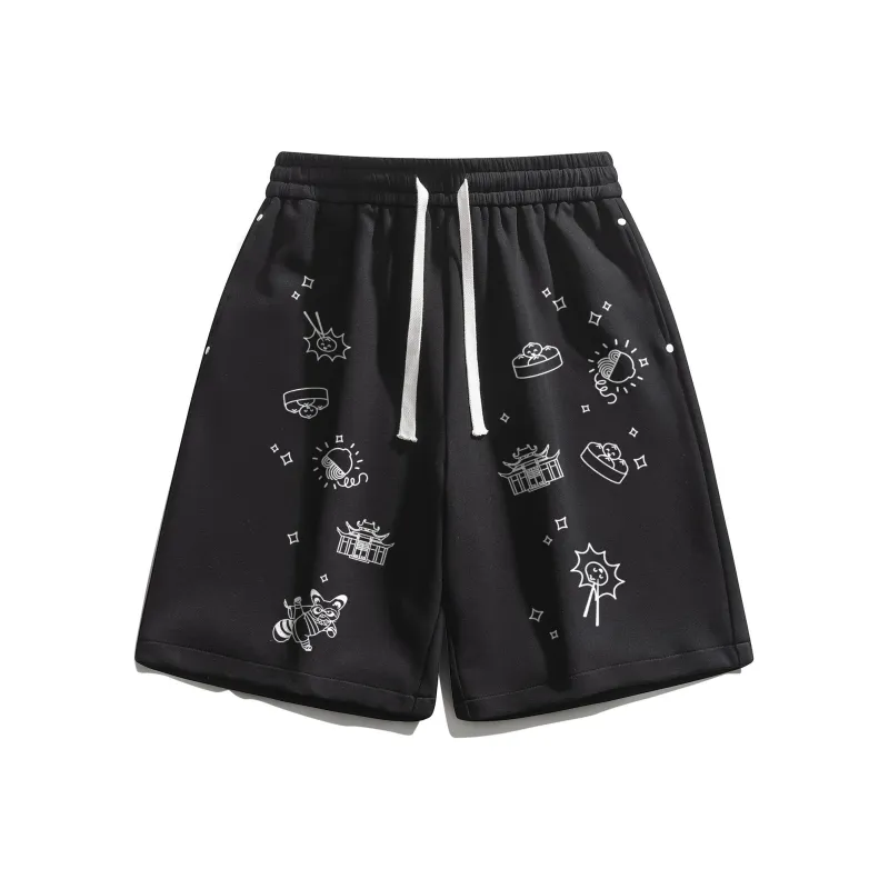 Kung Fu Panda Casual Shorts Unisex-13