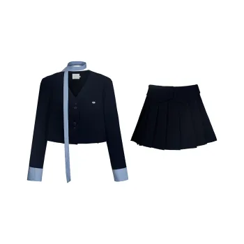 MTHE Skirt Set Women's Navy Blue