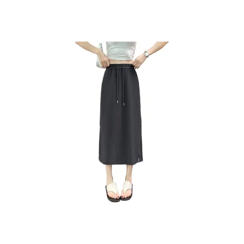 SITOL Casual Long Skirts Women's Gray