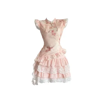 Udon House Two Piece Skirt Sets Women's