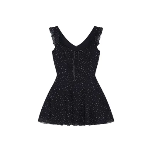 FLIM Slip Dresses Women's Black